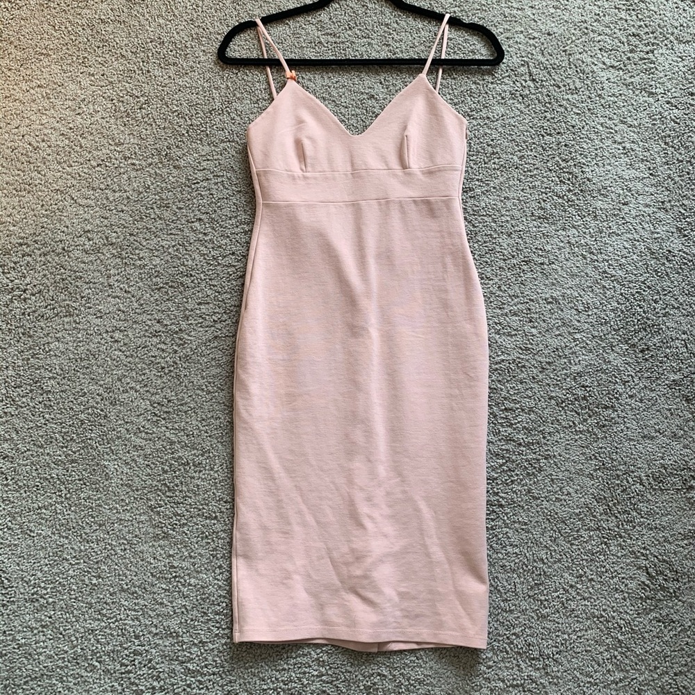 COPY - Lulu’s Don’t Tell ‘Em Dress - blush pink - SMALL